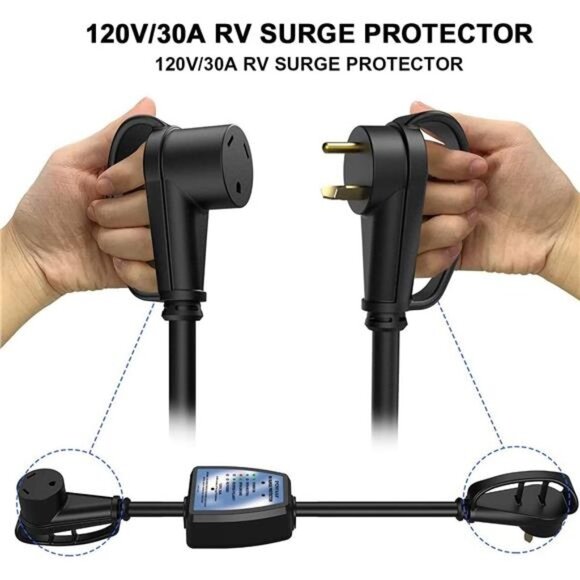 RV Surge Protector 30 amp, POWSAF RV Power Defender - Picture 5 of 6